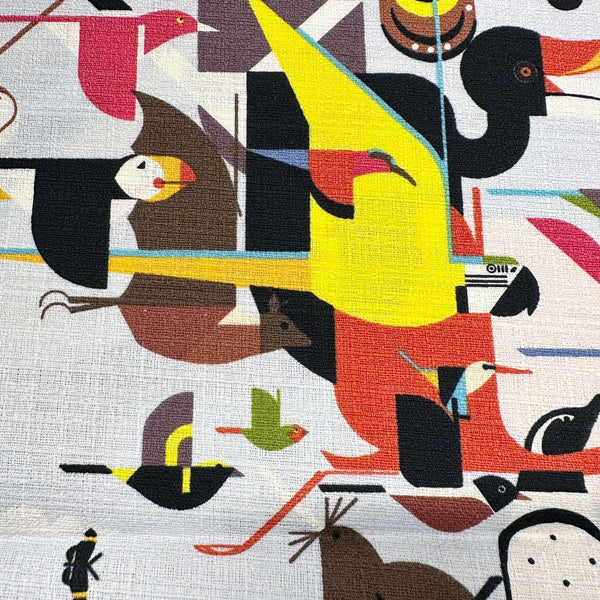 Charley Harper Wings of the World Barkcloth By Birch Fabrics