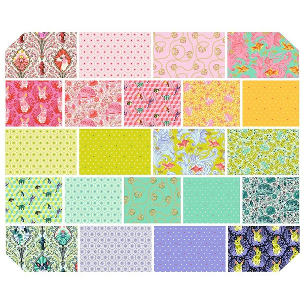 Full Collection 22  One -Yard Bundle Besties by Tula Pink Cotton Fabric, Free Spirit