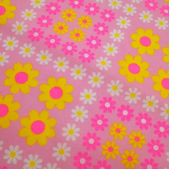 Charmy Remix Cotton Fabric in Light Pink Neon by Antique Fabric Pinks – Imported from Japan
