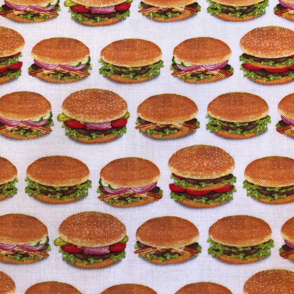 Chow Time Burgers Cheeseburgers 19785 Cotton Fabric Robert Kaufman