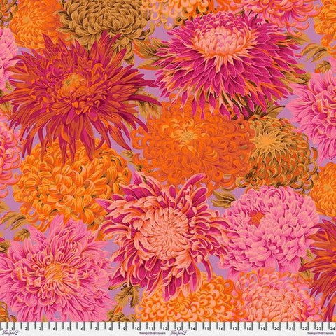 Japanese Chrysanthemum - Pink Philip Jacobs for Kaffe Fassett Cotton Fabric Free Spirit PWPJ041.PINKX