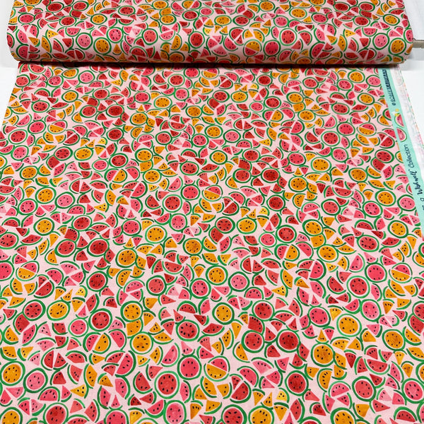 Wishwell Sweetness Watermelon Slices Cotton Fabric Vanessa Lillrose Linda Fitch Robert Kaufman