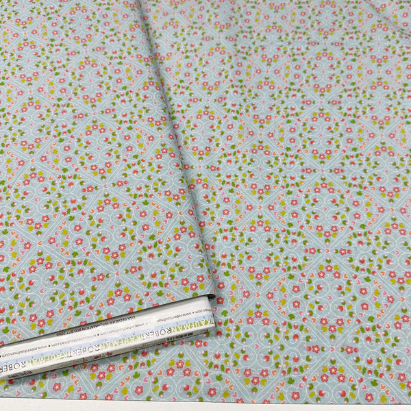 London Calling SRKN-21244-287 SWEET Scroll Floral Cotton Lawn Fabric Robert Kaufman