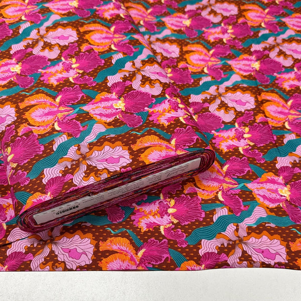 Mythical Iris - Magenta Mythical by Stacy Peterson Cotton Fabric, Free Spirit PWST017.XMAGENTA