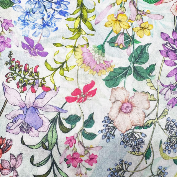 Wishwell Cotton Lawn Floral Fabric, WELD-19738-437 DAY Robert Kaufman Vanessa Lillrose & Linda Fitch