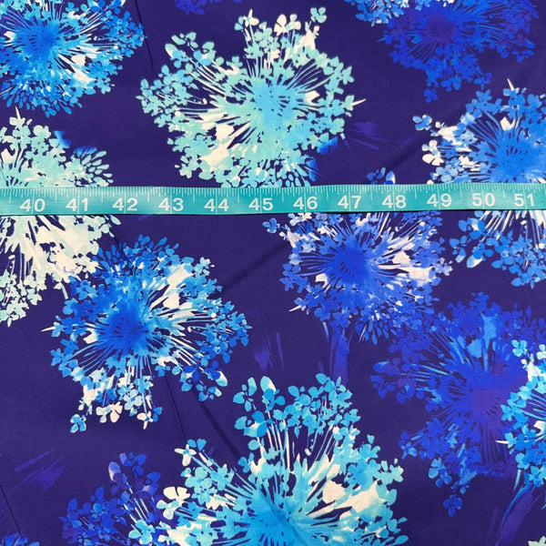 Robert Kaufman Wishwell Bright Side Delft Blue 108" Wide Back Cotton Fabric