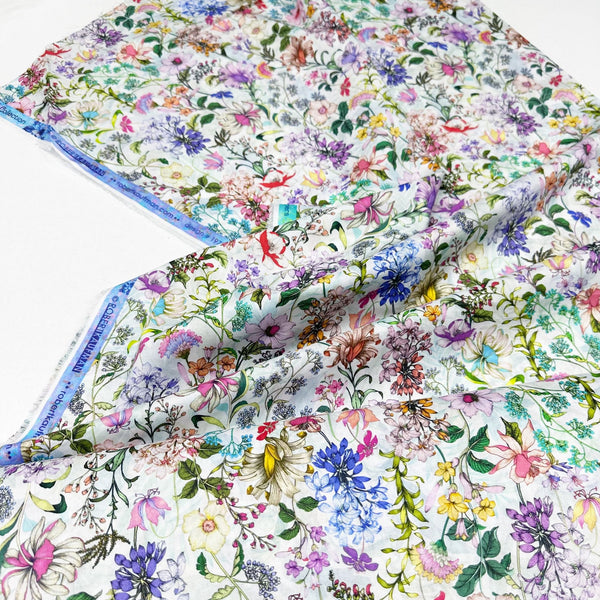 Wishwell Cotton Lawn Floral Fabric, WELD-19738-437 DAY Robert Kaufman Vanessa Lillrose & Linda Fitch