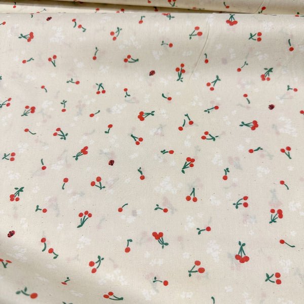 Wishwell Cheery Blossom Lawns Cherry Cotton Lawn Fabric Robert Kaufman WELD-20569-14