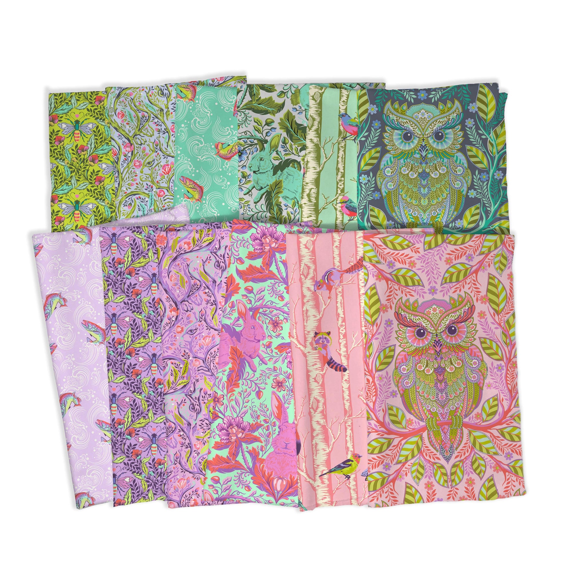 Full Moon Forest II Collection, 12 Yard Bundle Tula Pink Cotton Fabric