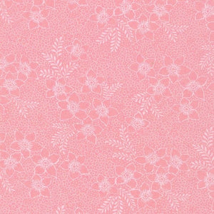 London Calling Pink Floral Cotton Lawn Fabric Robert Kaufman SRKN-21236-96 BLUSH