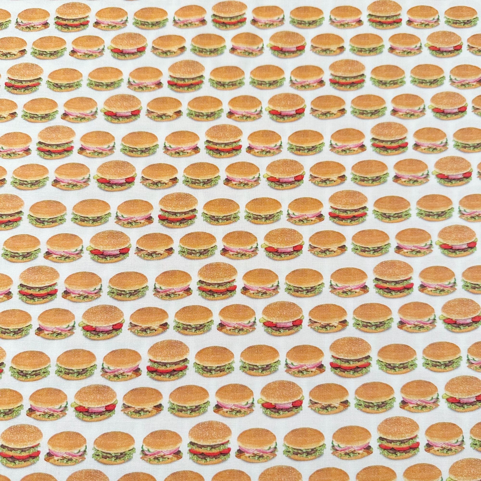 Chow Time Burgers Cheeseburgers 19785 Cotton Fabric Robert Kaufman