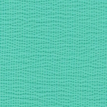 Seersucker Solids Seafoam Cotton Poly Fabric by Robert Kaufman  S190-1328 SEAFOAM