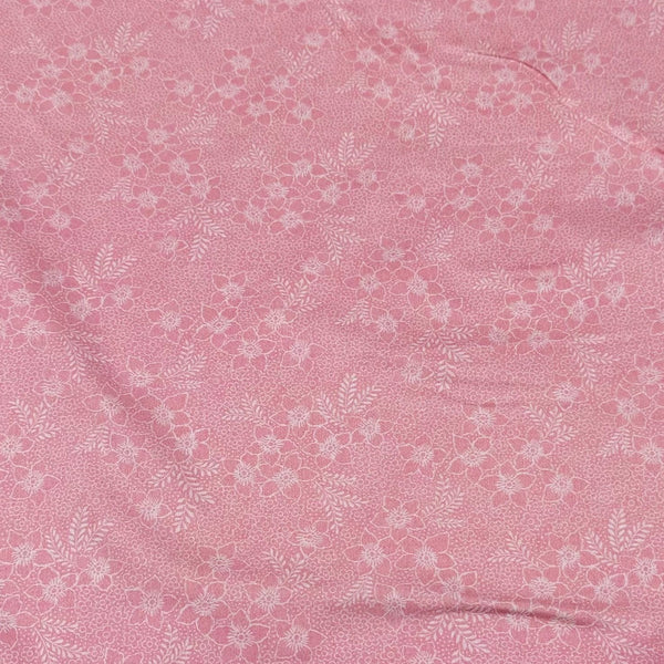 London Calling Pink Floral Cotton Lawn Fabric Robert Kaufman SRKN-21236-96 BLUSH