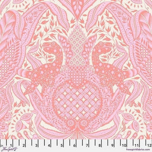 Tula Pink Gift Rapt-Blush ROAR! Cotton Fabric, Free Spirit, Dinosaurs PWTP224.BLUSH