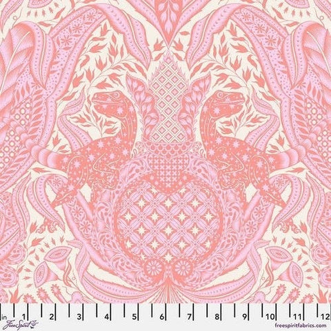 Tula Pink Gift Rapt-Blush ROAR! Cotton Fabric, Free Spirit, Dinosaurs PWTP224.BLUSH