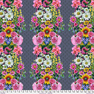 Beata's Garden - Steel || Good Gracious Cotton Fabric, Anna Maria for Free Spirit Fabrics PWAH217.STEEL