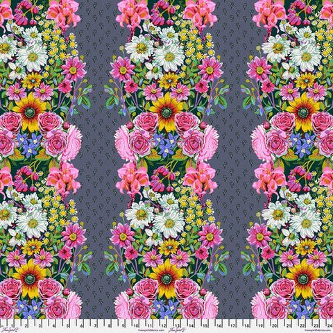 Beata's Garden - Steel || Good Gracious Cotton Fabric, Anna Maria for Free Spirit Fabrics PWAH217.STEEL