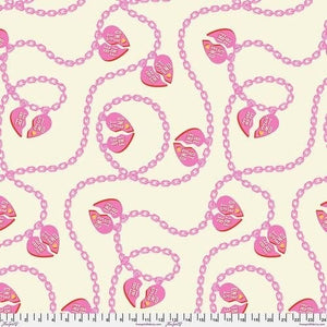 Big Charmer 108" Wide Sateen Blossom Metallic Besties Tula Pink Cotton Fabric, Free Spirit QBTP015.BLOSSOM