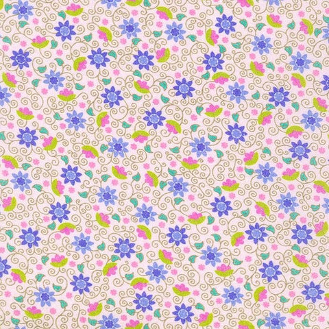 London Calling Floral SRKN-21245-238 Garden Cotton Lawn Fabric Robert Kaufman