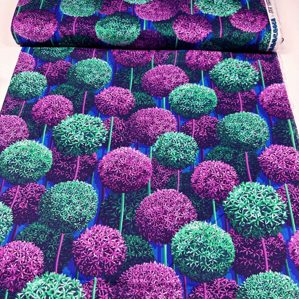 Allium Alcove in Sweet Pea Florescence by Sam Wilde Cotton Fabric, Free Spirit Fabrics PWVE015.SWEETPEA