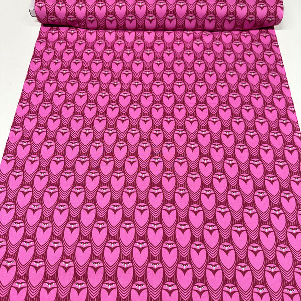 Owl See You - Magenta Mythical by Stacy Peterson Cotton Fabric, Free Spirit