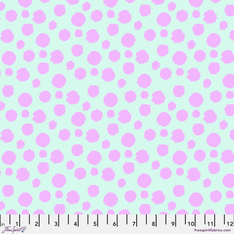 Fur Ball - Technomint Tabby Road Deja Vu Cotton Fabric, Tula Pink for Free Spirit PWTP097.TECHNOMINT