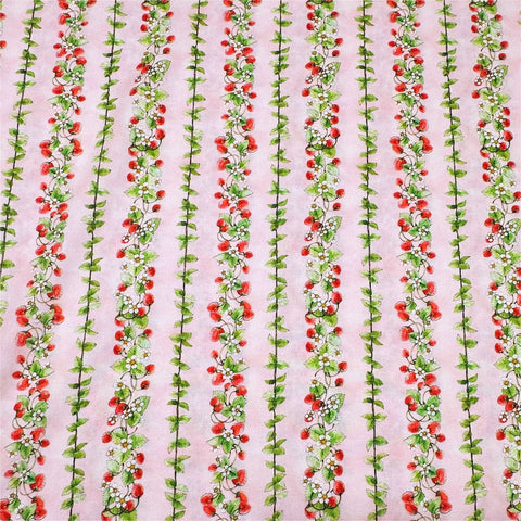 Strawberry Season Briar Hill Designs from Wishwell Cotton Fabric, Robert Kaufman ABYD-22316-122 CAMELLIA