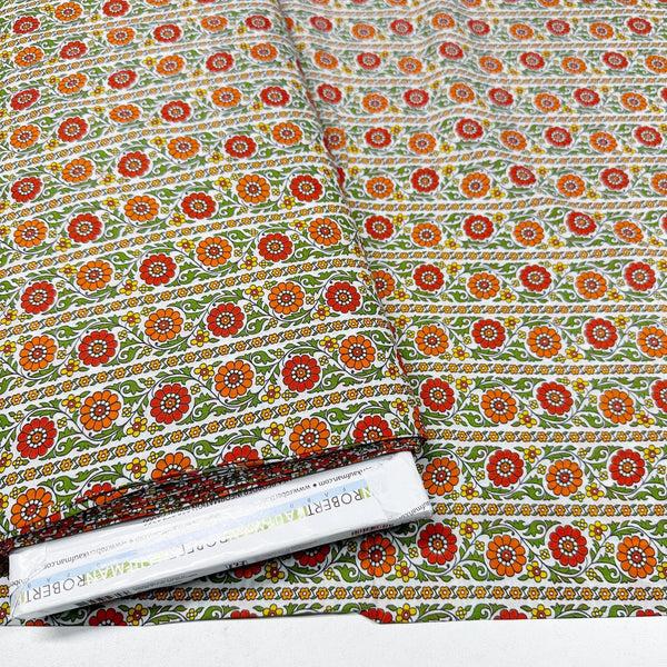 London Calling SRKN-21238-191 Autumn Retro Floral Cotton Lawn Fabric Robert Kaufman