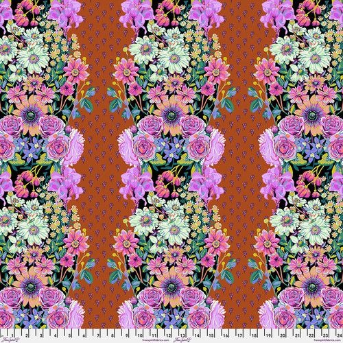 Beata's Garden - Rust || Good Gracious Cotton Fabric, Anna Maria for Free Spirit Fabrics PWAH217.RUST