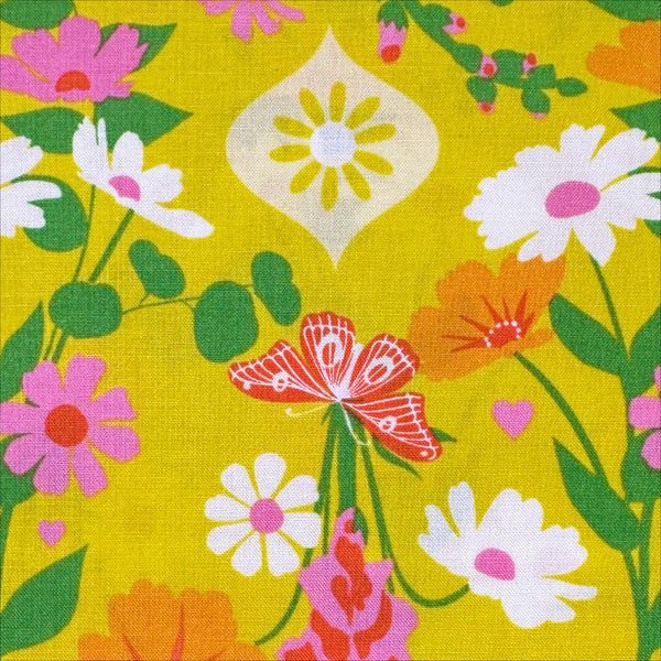 Best Day Ever in Golden Hour by Ruby Star Society, Retro Floral Fabric RS0106 11