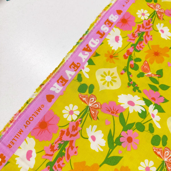Best Day Ever in Golden Hour by Ruby Star Society, Retro Floral Fabric RS0106 11