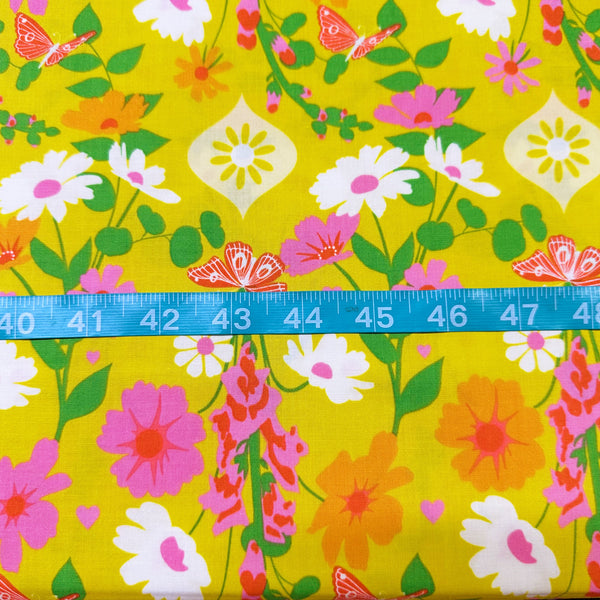 Best Day Ever in Golden Hour by Ruby Star Society, Retro Floral Fabric RS0106 11