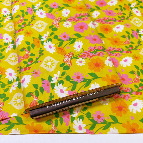 Best Day Ever in Golden Hour by Ruby Star Society, Retro Floral Fabric RS0106 11