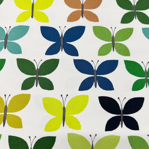 Canyon Butterfly 2009 Heavy Oxford Cotton Fabric by Alexander Henry, Green Blue, OOP