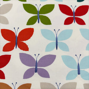 Canyon Butterfly 2009 Heavy Oxford Cotton Fabric by Alexander Henry, Red, OOP