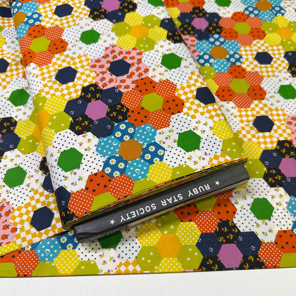 Catnap Flower Garden in Warm Red by Ruby Star Society RRS4130 13