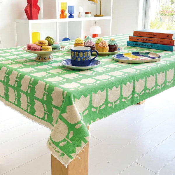 Color palette tulip cotton fabric imported from Japan Tablecloth