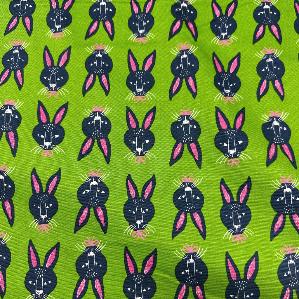 Bunny Rabbits Cotton Oxford Fabric, Cosmo Textiles Imported from Japan ...