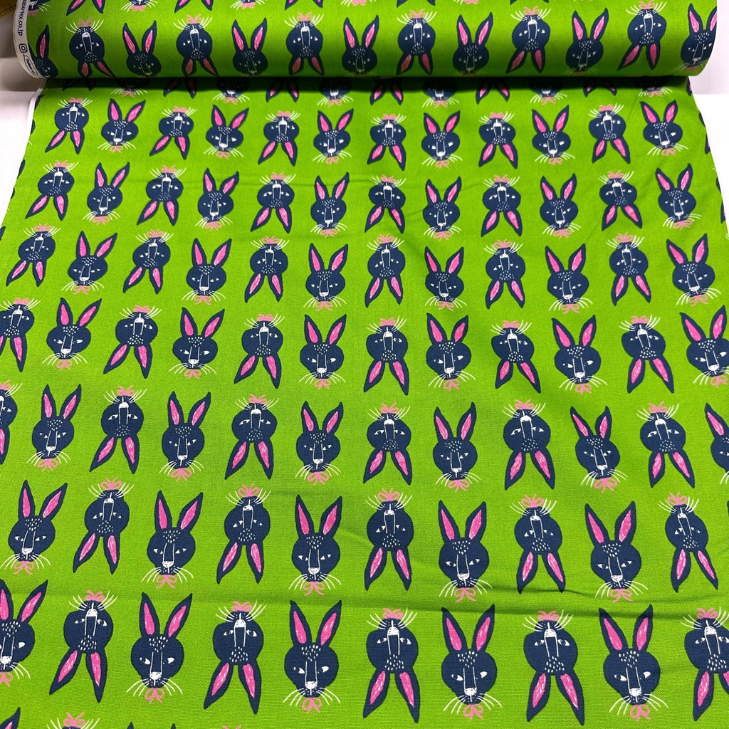 Bunny Rabbits Cotton Oxford Fabric, Cosmo Textiles Imported from Japan ...