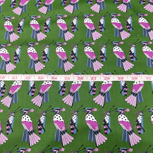 Falcon by Alexander Henry Cotton Fabric, Green 8907A