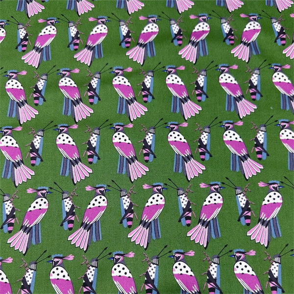 Falcon by Alexander Henry Cotton Fabric, Green 8907A