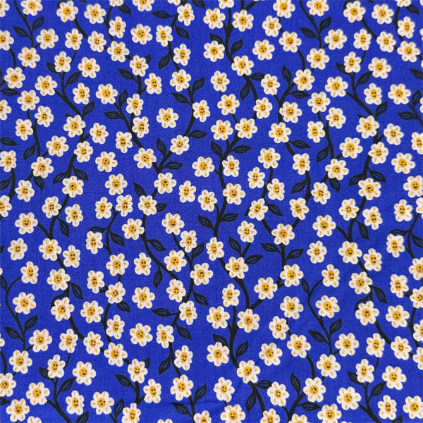 Hello Alice Chatty Garden Florals in Blacklight by Ruby Star Society, Alice In Wonderland  RS2128 14