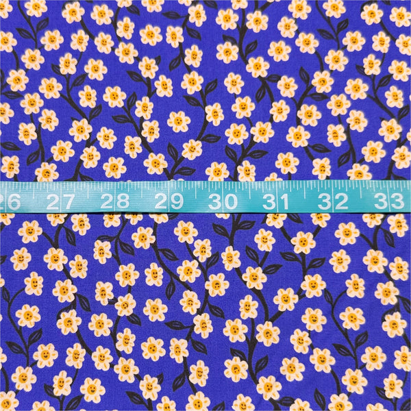 Hello Alice Chatty Garden Florals in Blacklight by Ruby Star Society, Alice In Wonderland  RS2128 14