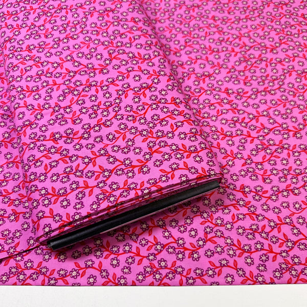 Hello Alice Chatty Garden Florals in Lipstick by Ruby Star Society, Alice In Wonderland RS2128 13