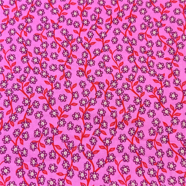 Hello Alice Chatty Garden Florals in Lipstick by Ruby Star Society, Alice In Wonderland RS2128 13