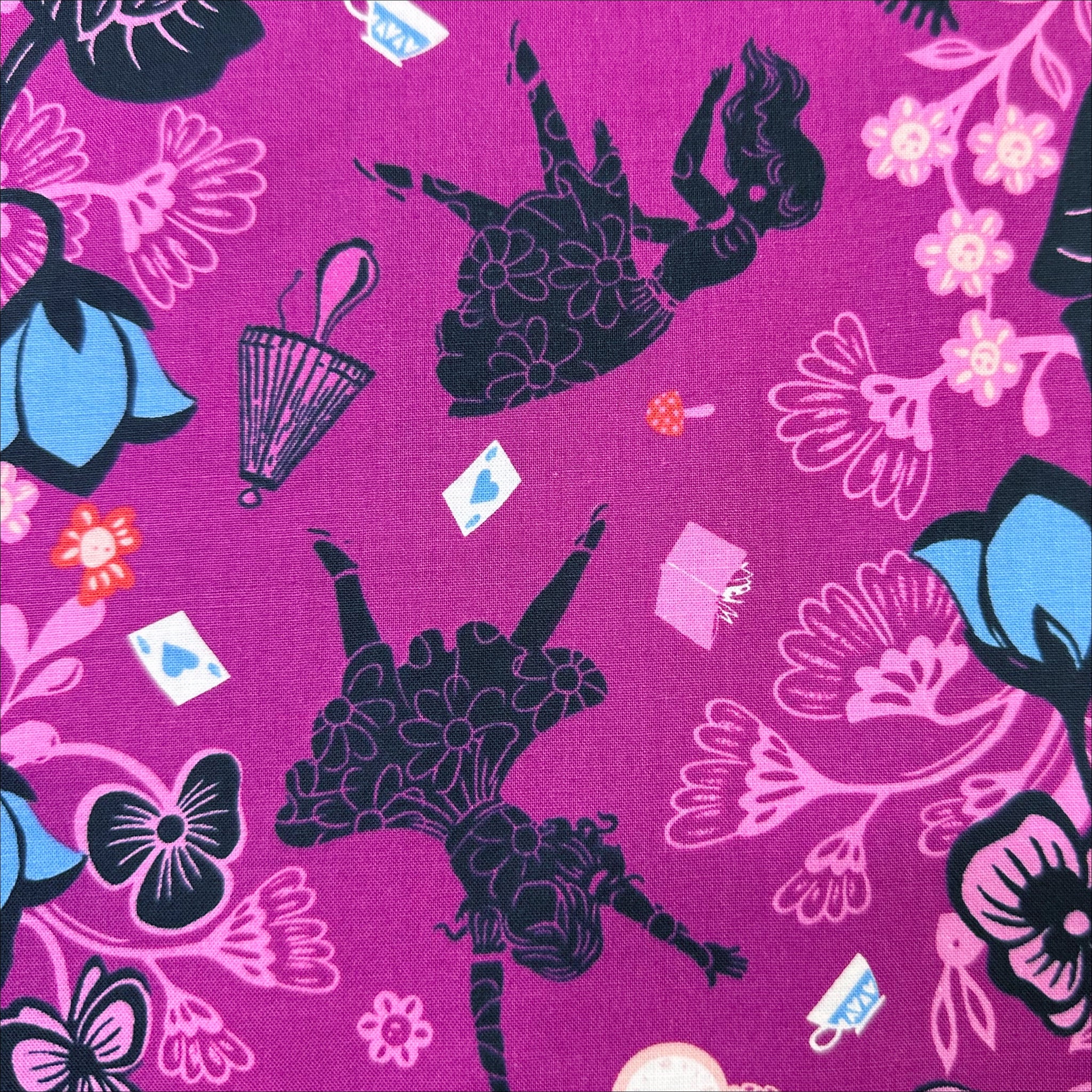 Hello Alice Rabbit Hole in Berry by Ruby Star Society, Alice In Wonderland RS2121 12