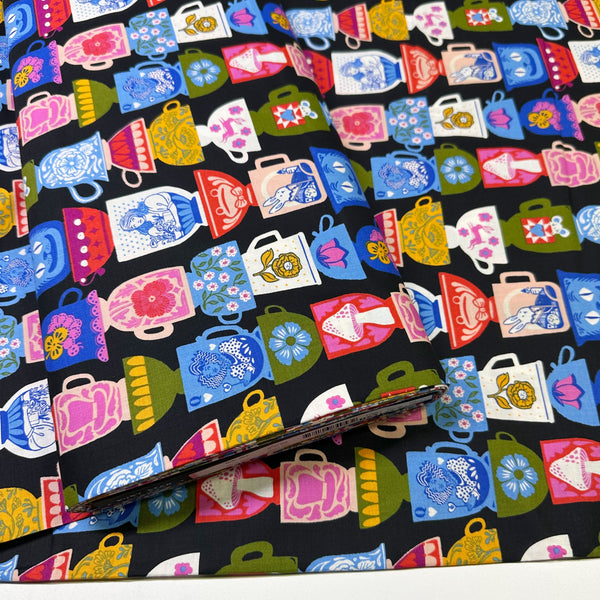 Hello Alice Tea Party in Black by Ruby Star Society, Alice In Wonderland RS2122 13