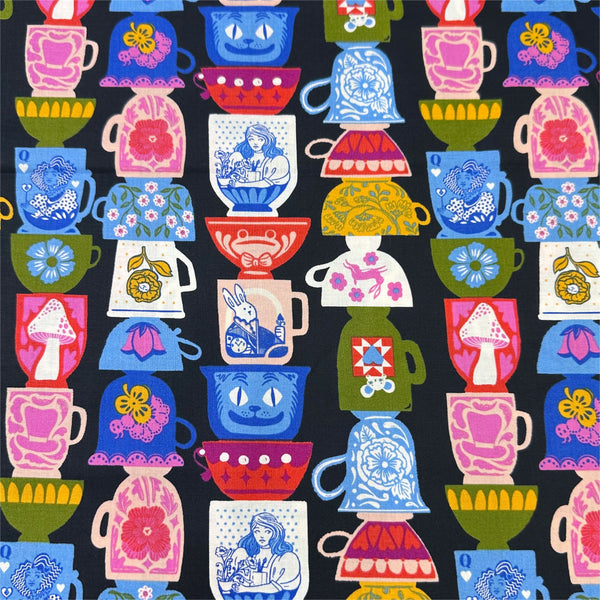 Hello Alice Tea Party in Black by Ruby Star Society, Alice In Wonderland RS2122 13