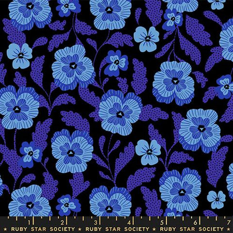 Hello Alice Violets in Black by Ruby Star Society, Alice In Wonderland RS2126 16