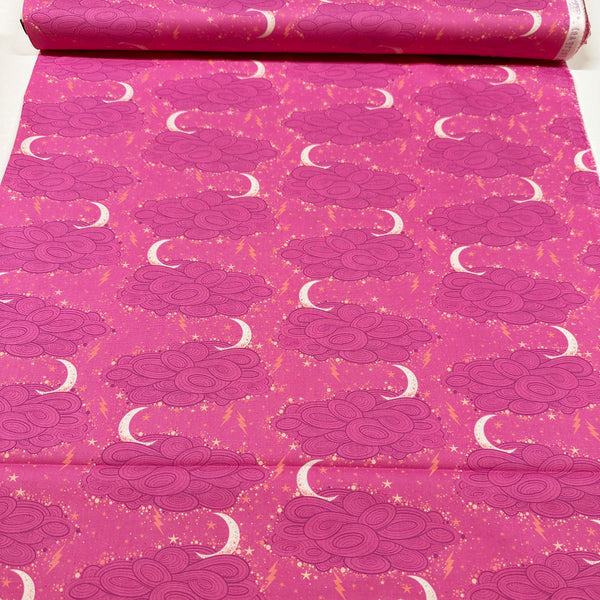 Nightshade Deja Vu Storm Clouds - Oleander Cotton Fabric Tula Pink for Free Spirit
